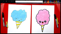 How To Draw Cartoon Cotton Candy