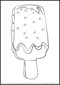 How to Draw Popsicle Chocolate Ice Cream