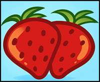 How to Draw Strawberries for Kids