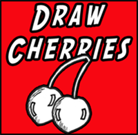 How to Draw Cherries with 2 Simple Step by Step Drawing Lessons