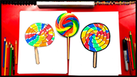 How To Draw A Giant Lollipop