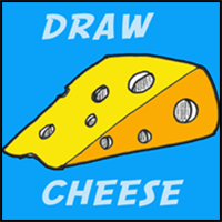 How to Draw Cheese with Easy Step by Step Drawing Lesson for Kids