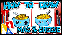 How to Draw Funny Macaroni and Cheese