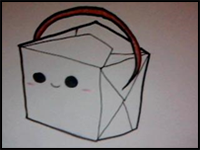 How to Draw a Cute Take-Out Box