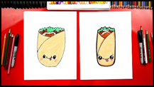 How to Draw a Funny Burrito
