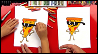 How to Draw Pizza Steve