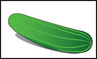 How to Draw a Cucumber