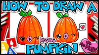 How To Draw A Kissing Pumpkin With Mrs Hubs