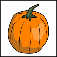 How to Draw A Pumpkin