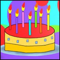 How to Draw Birthday Cake for Kids