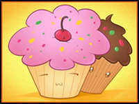 How to Draw Cupcakes