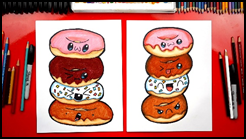 How to Draw a Doughnut Stack