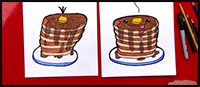 How to Draw Pancakes