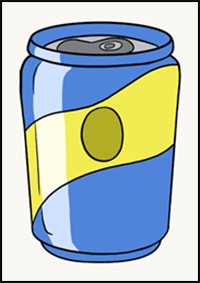 How to Draw a Soda Can
