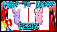 How To Draw Easter Peeps Bunny