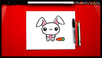 How To Draw The Cutest Easter Bunny