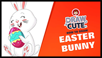 How to Draw Easter Bunny Super Simple | Step-by-Step Drawing Tutorial