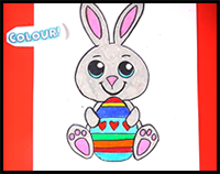How to Draw an Easter Bunny - Easy Drawings Step by Step