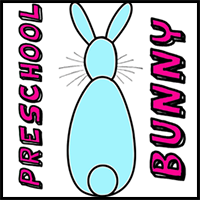 How to Draw an Easy Bunny for Young Kids, Toddlers, and Preschoolers ... Perfect for Easter Time