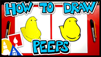How to Draw an Easter Peeps Chick