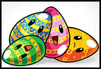 How to Draw Easter Eggs