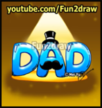 How to Draw Perfect Father's Day Gift - Dad with Mustache + Tophat