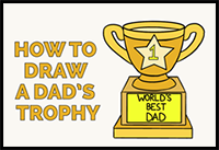 How to Draw a Dad's Trophy for Father's Day