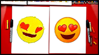 How To Draw Heart Eyes Emoji