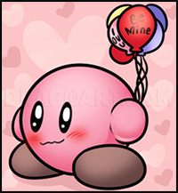 How to Draw Valentine Kirby