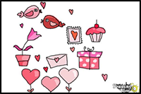 How to Draw Valentines Day Stuff 