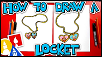 How to Draw a Locket Necklace
