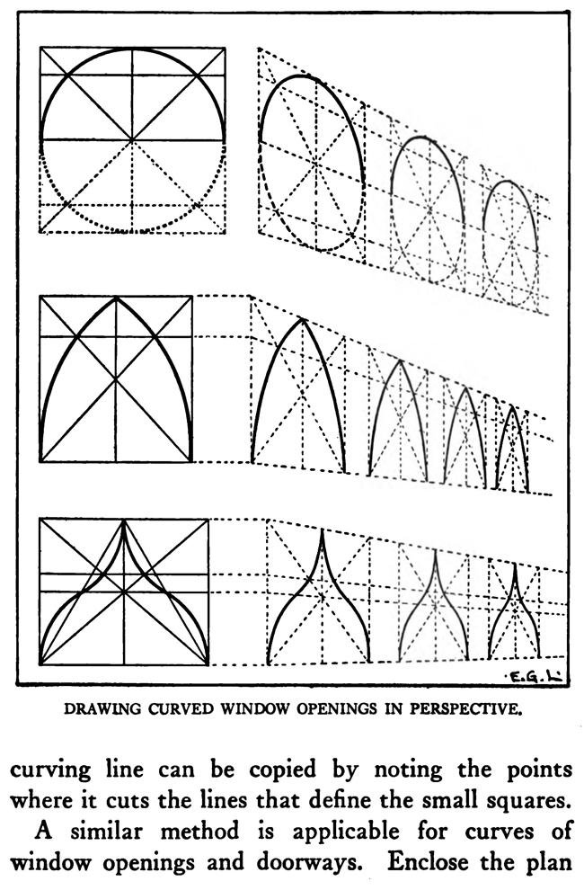Drawing Curved Windows In Perspective