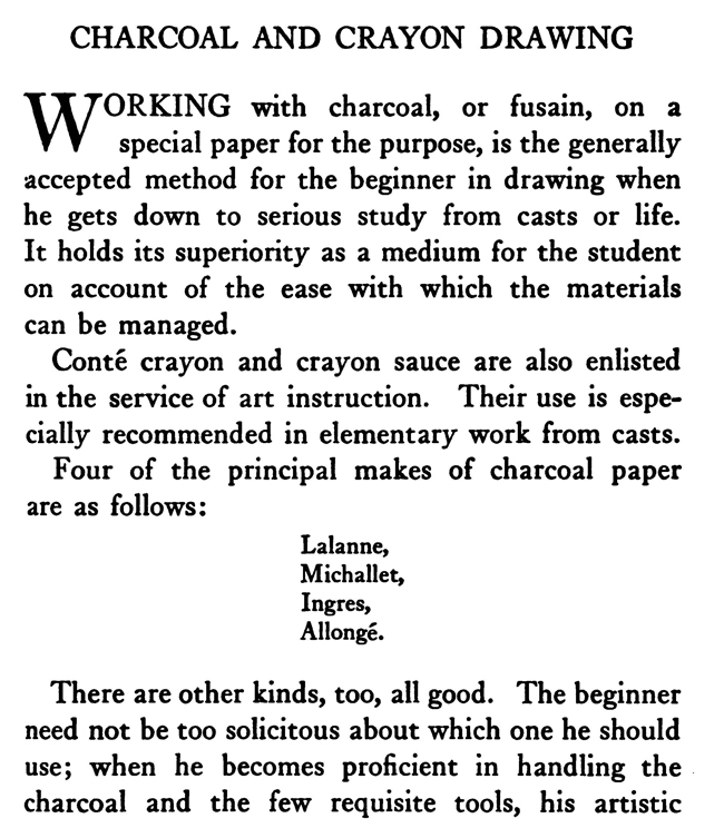 Charcoal and Crayon Drawing