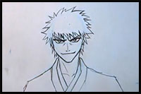 How to Draw Ichigo from Bleach - YouTube
