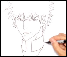 How to Draw Ichigo Kurosaki- Bleach