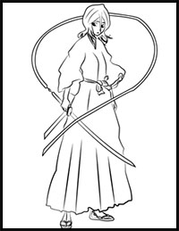 How to Draw Rukia Kuchiki from Bleach