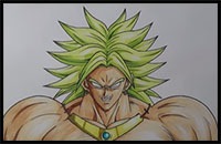 How to Draw Broly the Legendary Super Saiyan