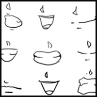 How to Draw Manga Mouths Step by Step Anime Mouths Anime Draw    ClipArt Best  ClipArt Best