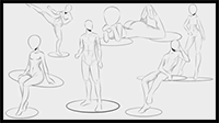 How to Draw Anime Poses [Sitting, Kicking & More]