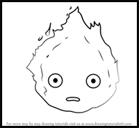How to Draw Calcifer from Howl's Moving Castle