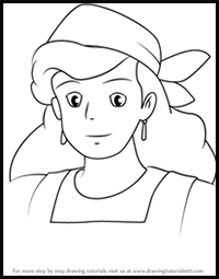 How to Draw Kokiri from Kiki's Delivery Service