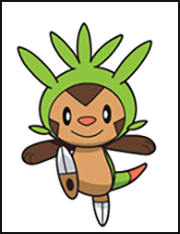 How to Draw Chespin from Pokemon Easy Step by Step Drawing Tutorial