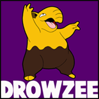 How to Draw Drowzee from Pokemon with Easy Step by Step Drawing Lesson