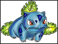 How to Draw Ivysaur from Pokemon for Kids