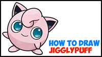 How to Draw Jigglypuff from Pokemon - Easy Step by Step Drawing Tutorial
