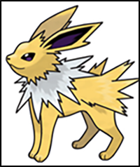 How to Draw Jolteon from Pokemon in Easy Step by Step Drawing Tutorial for Kids