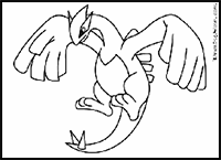 How to draw Lugia Pokemon