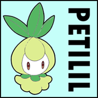 How to draw Petilil from Pokémon with easy step by step drawing tutorial