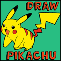 How to Draw Pikachu Smiling with Easy Step by Step Drawing Tutorial for Kids