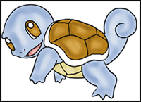 How to Draw Squirtle from Pokemon for Kids : Step by Step Drawing Lesson